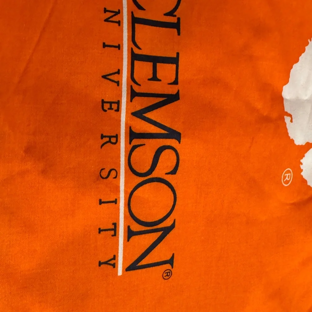 Clemson University Orange shower curtain